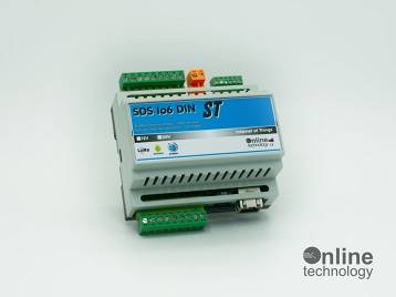 SDS IO6 DIN ST R6 12V - 6x relé,teploměr,opto